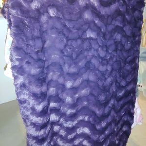 Minky Bella 60x90 BNWT $140 dk blackberry, darker